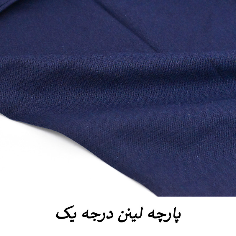 شومیز لینن آستین گره‌دار سه‌ربع برش خفاشی مدل لانا کد S1049 - تصویر 28