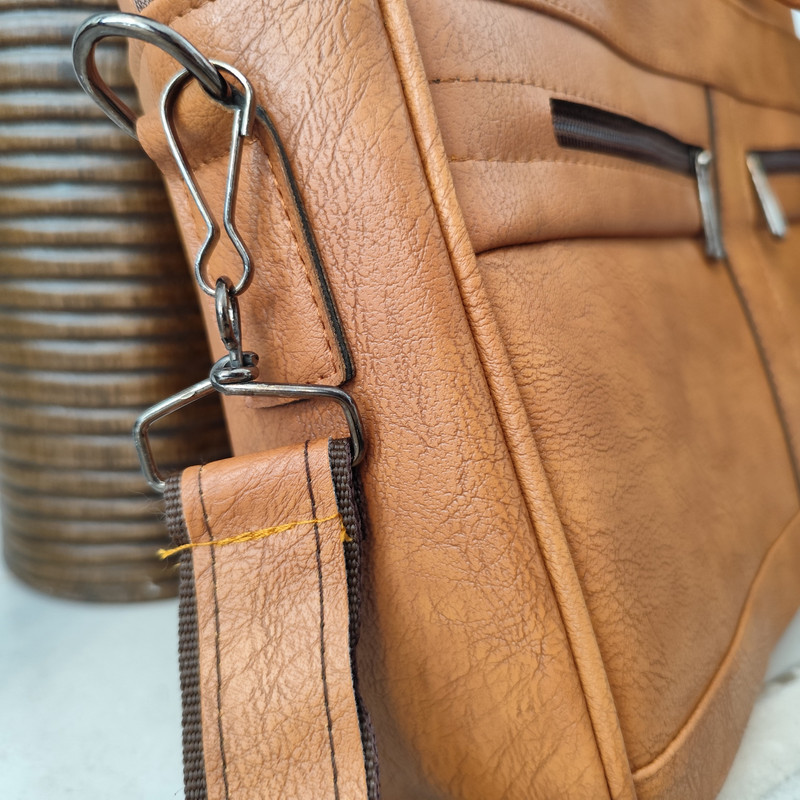 کیف اداری چرم مصنوعی مدل 408 دارای جای لپ‌تاپ - تصویر 6