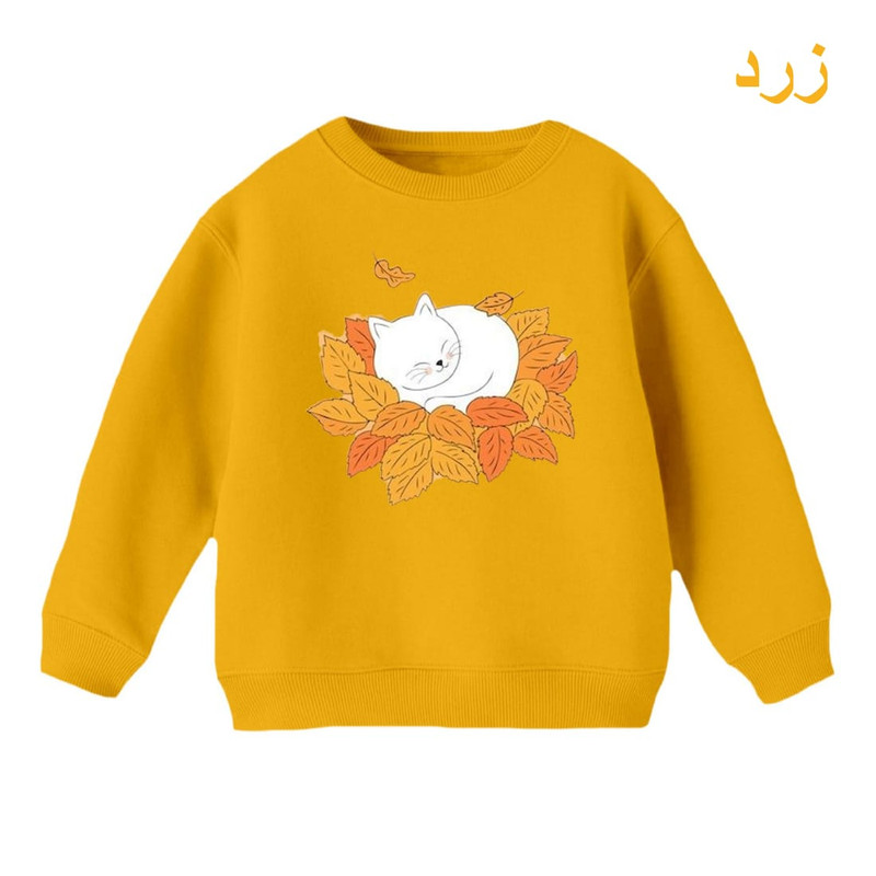 سویشرت بچگانه مدل گربه پاییزی پنبه درجه یک - تصویر 9