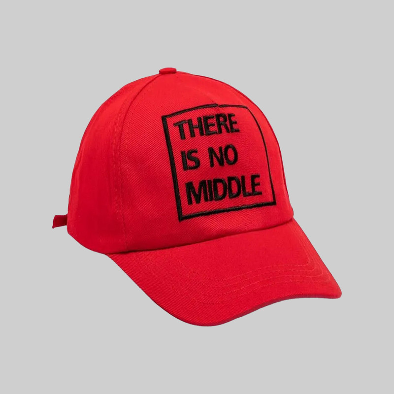 کلاه بیسبالی مردانه ترکیه‌ای پنبه ۱۰۰٪ مدل THERE IS NO MIDDLE