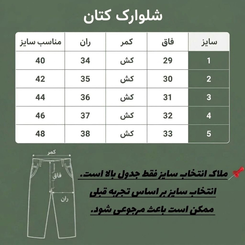 شلوارک مردانه تاج نیا مدل شش جیب - تصویر 3