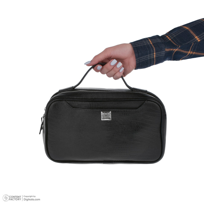 کیف دستی مردانه رویال چرم دو محفظه مدل P26.2 - تصویر 7