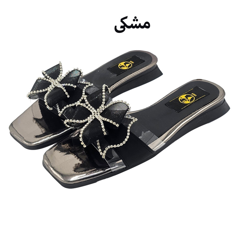 صندل زنانه سیی مدل پاپیون طلقی مجلسی - تصویر 11