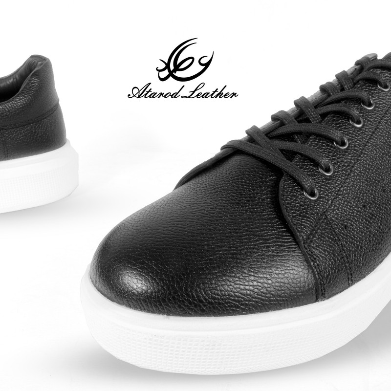 کفش طبی مردانه چرم عطارد مدل SH189 ونس چرمی سبک روزمره - تصویر 5