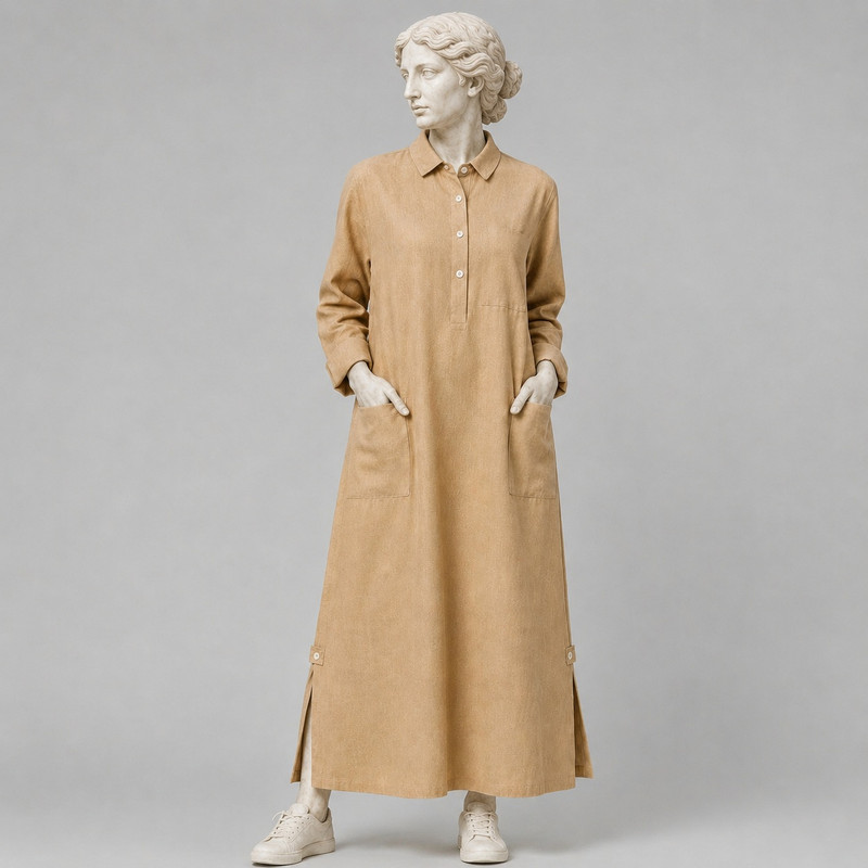 مانتو بلند زنانه مدل تابستانی پارچه سبک و خنک