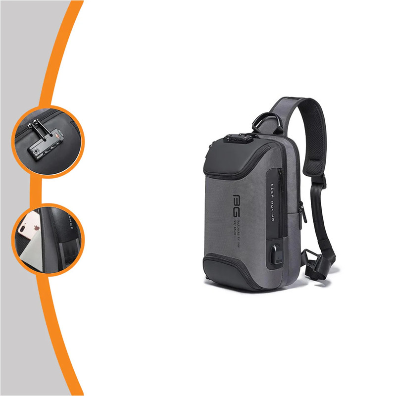 کیف کراس بادی بنج مدل 7082 ضدآب با درگاه USB - تصویر 15