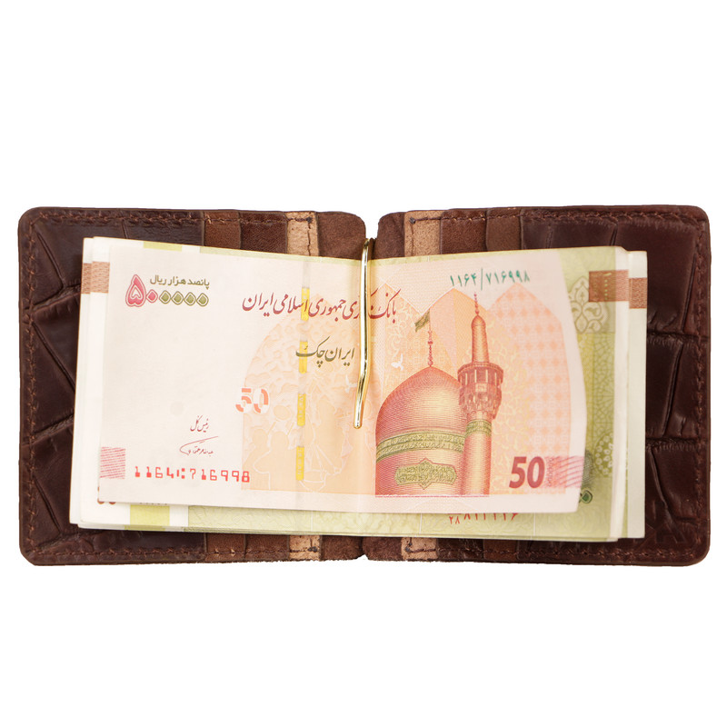 کیف پول مردانه چرمی با جیب سکه بزرگ CW062-39 - تصویر 3