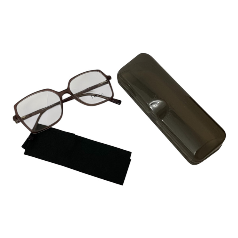 فریم عینک طبی مستطیلی زنانه و مردانه مدل Xw86004 رنگ قهوه‌ای تیره - تصویر 3
