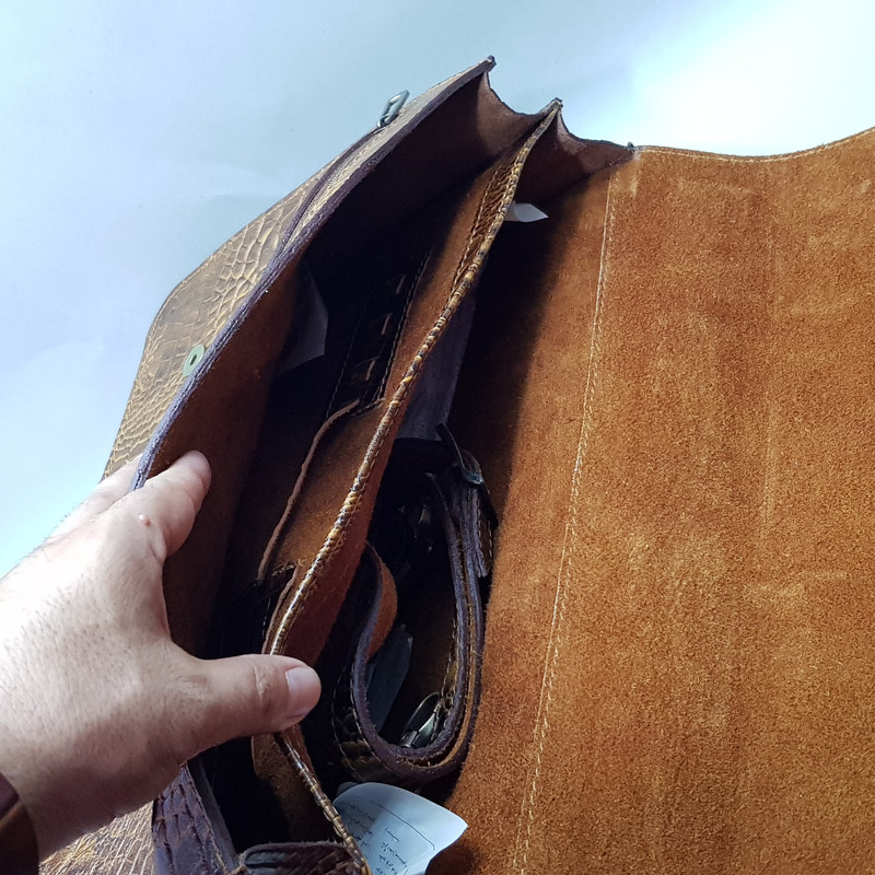 کیف اداری چرم طبیعی گاوی تولید شده تعداد محدود - تصویر 6