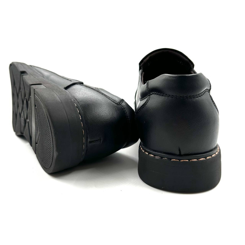 کفش رسمی روزمره چرم طبیعی مردانه چرم میخچی V352 - تصویر 7