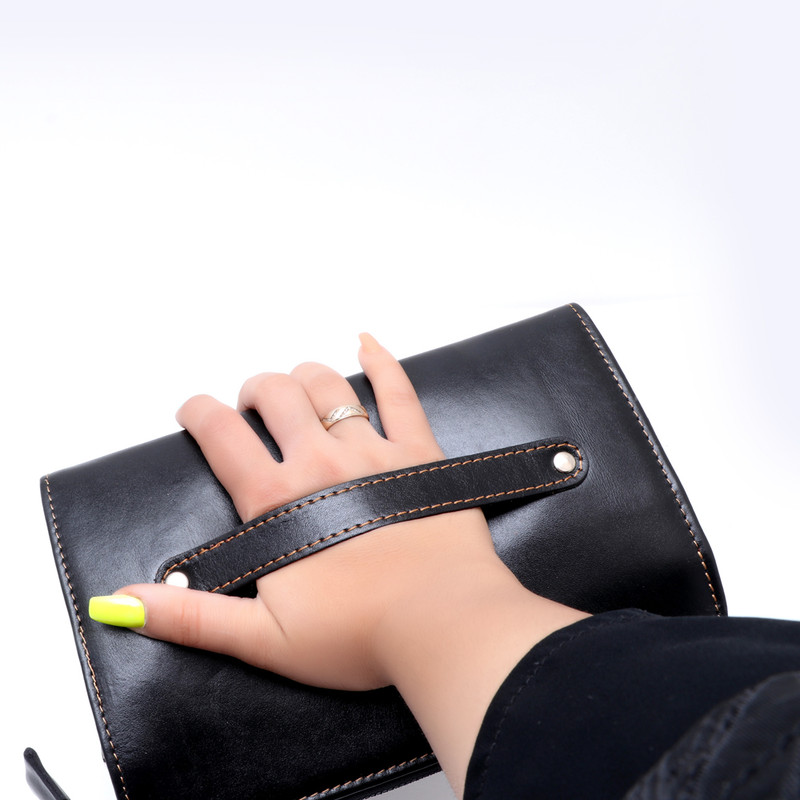 کیف دستی چرم طبیعی با ۷ قسمت‌بندی - تصویر 12