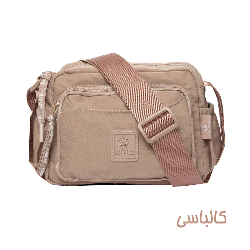 کیف دوشی زنانه بوبو مدل 9608 برزنتی جیب‌دار - تصویر 9