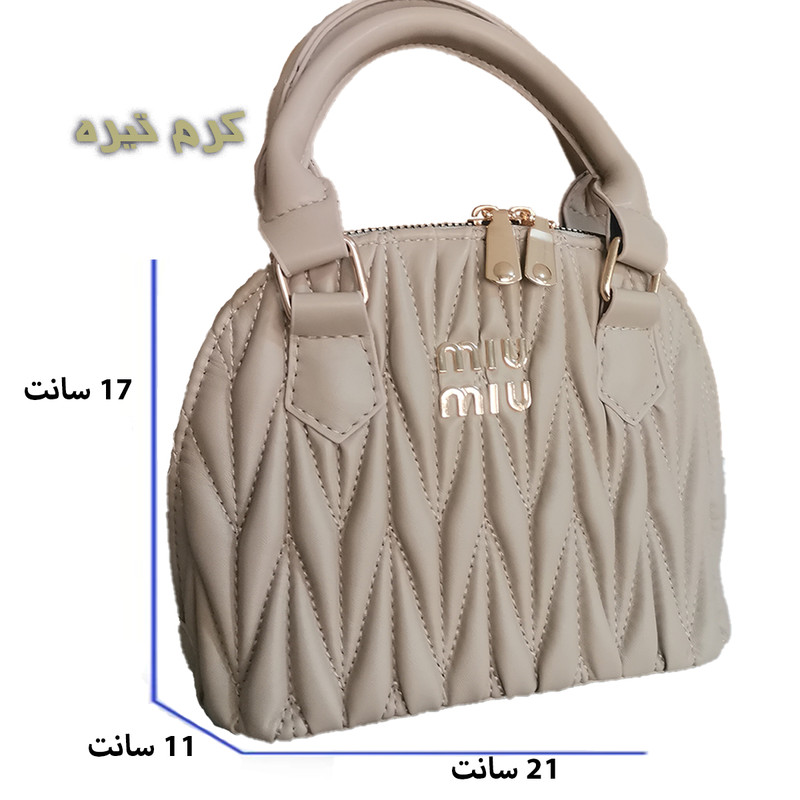 کیف دستی زنانه چرم نرم مدل گون با طراحی خاص - تصویر 14