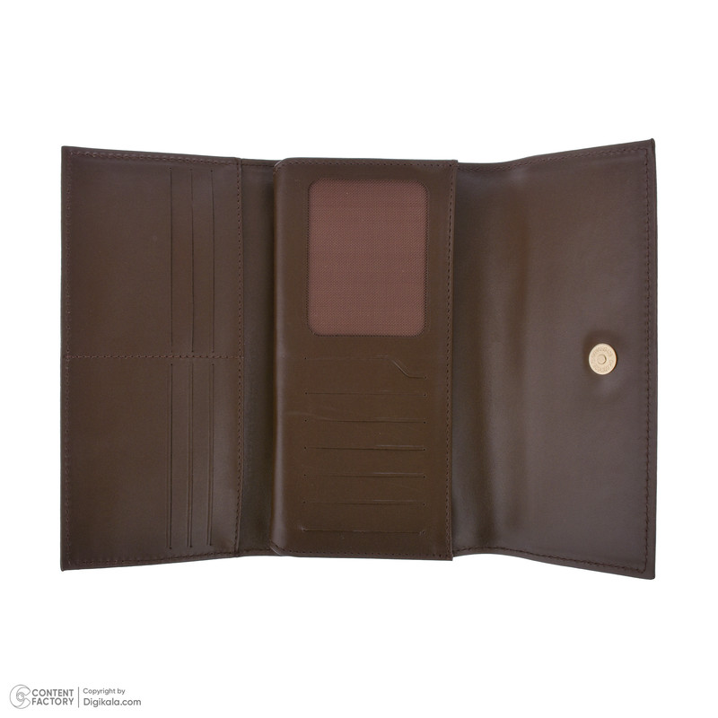 کیف پول چرم مشهد مدل D5577 کتی مگنتی چرم طبیعی طرح‌دار - تصویر 8