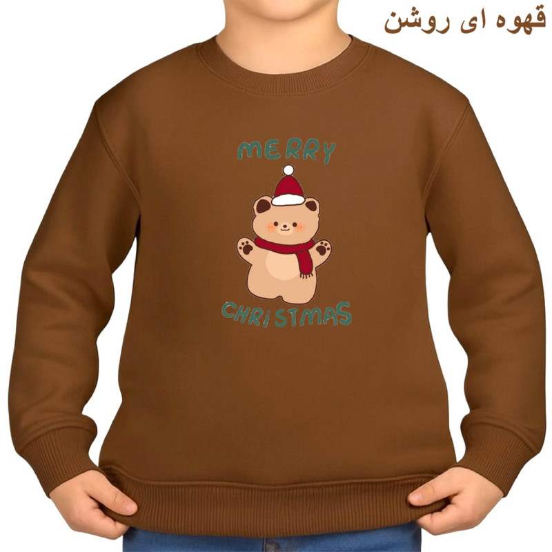 سویشرت بچه‌گانه مدل خرس کریسمس پنبه لایکرا