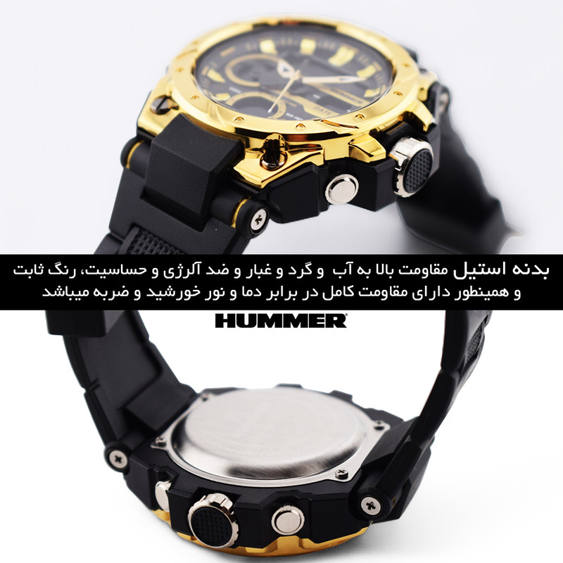 ساعت مچی عقربه‌ای کوارتز مردانه هامر ضد آب اسپرت - تصویر 8